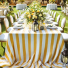 YELLOW & White Striped Fabric - Sofia Stripes Curtain Upholstery Material - 280cm extra wide - Image 6