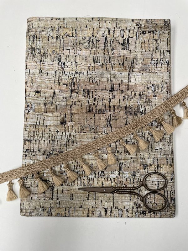 RUSTIC CORK Digital Print Fabric Home Decor Cotton Curtain Upholstery Material - 280cm or 110" EXTRA Wide - Image 5
