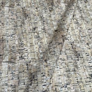 RUSTIC CORK Digital Print Fabric Home Decor Cotton Curtain Upholstery Material - 140cm or 55" Wide