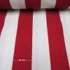 RED White Striped Fabric - Sofia Stripes Curtain Upholstery Material - 280cm wide - Image 2
