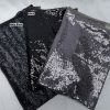 3mm Mini Sequins Fabric Material - 1 way stretch - 130cm or 51" wide - Sparkling Paillettes - Grey - Image 6