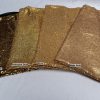 3mm Mini Sequins Fabric Material - 1 way stretch - 130cm or 51" wide - Sparkling Paillettes - Gold - Image 3