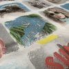 Summer Beach Fabric Ice Cream Travel Holiday Polaroid Images Memories Curtain Upholstery Cotton Material - 110"/280cm Wide - Image 4