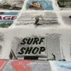 Summer Beach Fabric Ice Cream Travel Holiday Polaroid Images Memories Curtain Upholstery Cotton Material - 110"/280cm Wide - Image 3