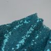 3mm Mini Sequins Fabric Material - 1 way stretch - 130cm or 51" wide - Sparkling Paillettes - Aqua - Image 6