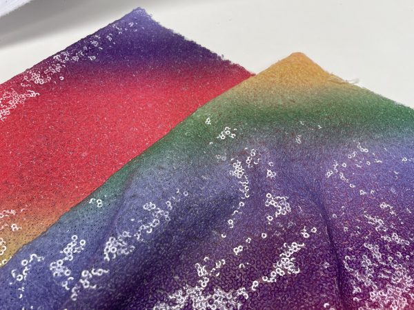 3mm Mini Sequins Fabric Material - 1 way stretch - 130cm or 51" wide - Sparkling Paillettes - Gay Pride - Image 8