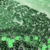 3mm Mini Sequins Fabric Material - 1 way stretch - 130cm or 51" wide - Sparkling Paillettes - Green - Image 6