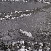 3mm Mini Sequins Fabric Material - 1 way stretch - 130cm or 51" wide - Sparkling Paillettes - Grey - Image 5