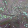 3mm Mini Sequins Fabric Material - 1 way stretch - 120cm or 47" wide - Sparkling Paillettes - Iridescent Pink