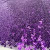 3mm Mini Sequins Fabric Material - 1 way stretch - 120cm or 47" wide - Sparkling Paillettes - Purple - Image 2
