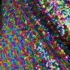 3mm Mini Sequins Fabric Stretch Material Sparkling Paillettes - 130cm or 51" wide - Rainbow