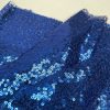 3mm Mini Sequins Fabric Material Stretch Mesh- 130cm or 51" wide - Sparkling Paillettes - Royal Blue Sequin - Image 3