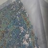 3mm Mini Sequins Fabric Material - 1 way stretch - 130cm or 51" wide - Sparkling Paillettes - Silver Hologram - Image 4