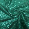3mm Mini Sequins Fabric Material - 1 way stretch - 130cm or 51" wide - Sparkling Paillettes - Turquoise