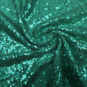 3mm Mini Sequins Fabric Material - 1 way stretch - 130cm or 51" wide - Sparkling Paillettes - Turquoise