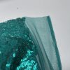 3mm Mini Sequins Fabric Material - 1 way stretch - 130cm or 51" wide - Sparkling Paillettes - Turquoise - Image 2