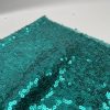 3mm Mini Sequins Fabric Material - 1 way stretch - 130cm or 51" wide - Sparkling Paillettes - Turquoise - Image 4