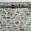 Beige STONE WALL brick wall Curtain Upholstery Cotton Fabric Material - Digital Print Textile - 140cm wide/ BEIGE - Image 4