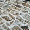 Beige STONE WALL brick wall Curtain Upholstery Cotton Fabric Material - Digital Print Textile - 140cm wide/ BEIGE - Image 3
