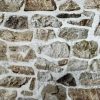 Beige STONE WALL brick wall Curtain Upholstery Cotton Fabric Material - Digital Print Textile - 140cm wide/ BEIGE - Image 2