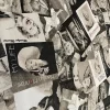 Marilyn Monroe Photo Collage Print Fabric Home Decor Curtain Upholstery Material - 54" or 138cm wide Canvas - Image 2