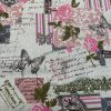 Vintage Chic French Rose Butterfly Cotton Linen Fabric - 140cm/55" wide - Image 5