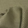 Cotton WAFFLE Pique Honeycombe Fabric Material - Bathrobe, Gown, Towel, Cushion - 59" or 150cm wide - Khaki Green Moss - Image 2