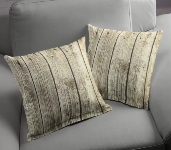 WOOD PLANK Designer Curtain Upholstery cotton fabric material - Wooden fence floorboard planks effect canvas -280cm extra wide - Image 8