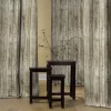WOOD PLANK Designer Curtain Upholstery cotton fabric material - Wooden fence floorboard planks effect canvas -280cm extra wide - Image 7