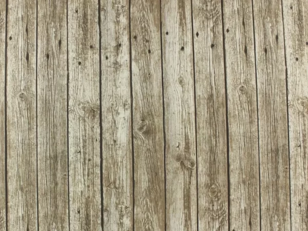 WOOD PLANK Designer Curtain Upholstery cotton fabric material - Wooden fence floorboard planks effect canvas -280cm extra wide - Image 2