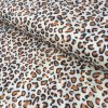 SNOW LEOPARD VELBOA FUR Leopard Animal Print Velour Fabric Material Cuddle Soft - 59'' wide