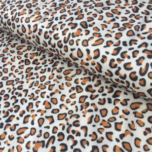 SNOW LEOPARD VELBOA FUR Leopard Animal Print Velour Fabric Material Cuddle Soft - 59'' wide