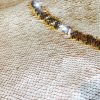 MERMAID Reversible 5mm Sequin Fabric Flip Two Tone Stretch Material - 130cm wide - Ivory & Champagne Gold sequins