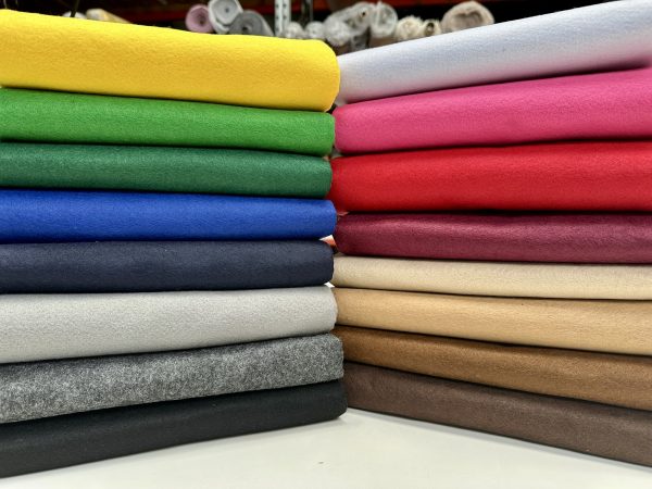 SILVER GREY Felt Fabric Material Craft Plain Colours Polyester - 102cm wide - Image 3
