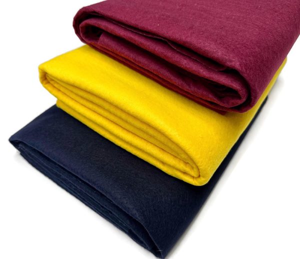 WINE RED Felt Fabric Material Craft Plain Colours Polyester - 102cm wide - Image 6