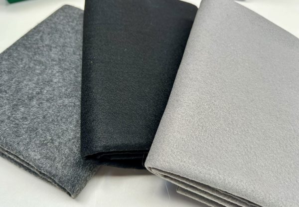 SILVER GREY Felt Fabric Material Craft Plain Colours Polyester - 102cm wide - Image 2