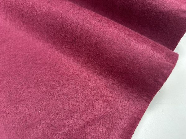 WINE RED Felt Fabric Material Craft Plain Colours Polyester - 102cm wide - Image 4