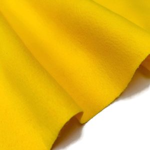 YELLOW Felt Fabric Material Craft Plain Colours Polyester - 102cm Wide