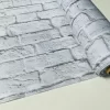 WHITE BRICK WALL Print Cotton Fabric for Curtains Backdrop - bricks stone effect material - 110''/ 280cm EXTRA wide - Image 4