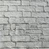 WHITE BRICK WALL Print Cotton Fabric for Curtains Backdrop - bricks stone effect material - 110''/ 280cm EXTRA wide - Image 5