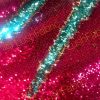 MERMAID Reversible 5mm Sequin Fabric Flip Two Tone Stretch Material - 130cm wide - Hot Pink & Blue sequins