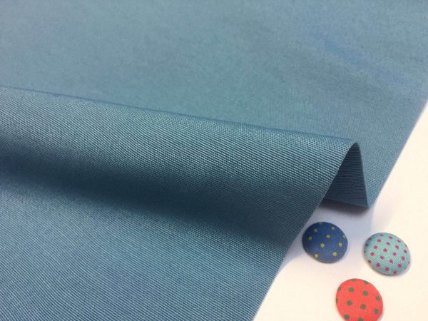 Plain Ottoman Fabric For Curtains Upholstery Cotton Canvas Material 140cm Wide BLUE