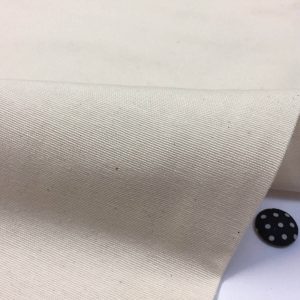 Plain Ottoman Fabric For Curtains Upholstery Cotton Canvas Material 140cm Wide NATURAL