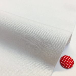 Plain Ottoman Fabric For Curtains Upholstery Cotton Canvas Material 140cm Wide WHITE