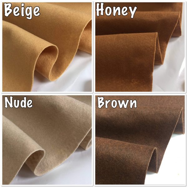 Felt Fabric Material Craft Plain Colours Polyester 102cm Wide