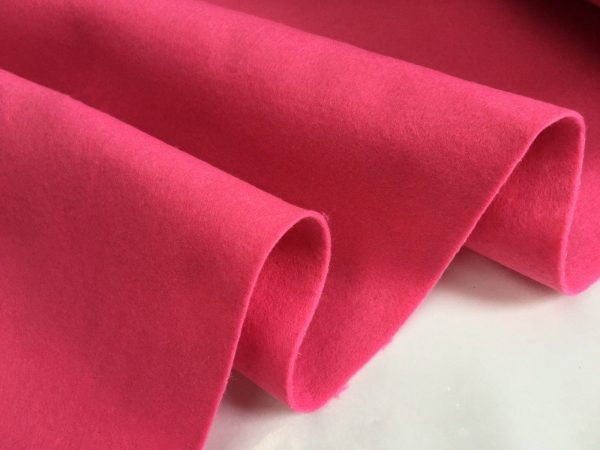 Felt Fabric Material Craft Plain Colours Polyester 102cm Wide PINK