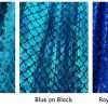 Mermaid Scale Fabric Fish Tale Foil Iridescent Stretch Spandex Material - 150cm wide red, silver, green, blue, gold, black, pink, rainbow - Image 33