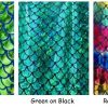 Mermaid Scale Fabric Fish Tale Foil Iridescent Stretch Spandex Material - 150cm wide red, silver, green, blue, gold, black, pink, rainbow - Image 31