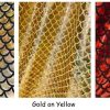 Mermaid Scale Fabric Fish Tale Foil Iridescent Stretch Spandex Material - 150cm wide red, silver, green, blue, gold, black, pink, rainbow - Image 32