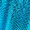 Mermaid Scale Fabric Fish Tale Foil Iridescent Stretch Spandex Material - 150cm wide - Aqua on Blue - Image 2